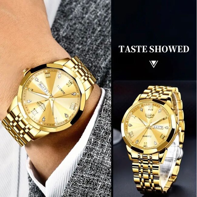 Lige Silvain – herenhorloge met stalen band en modern design