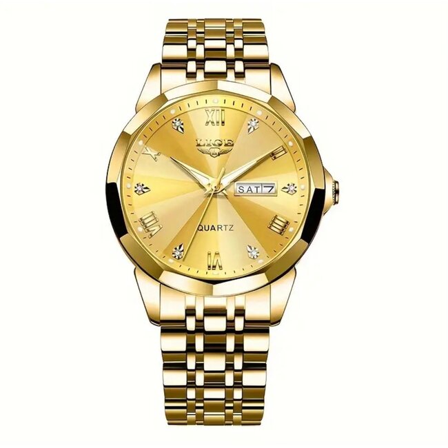 Lige Silvain – herenhorloge met stalen band en modern design