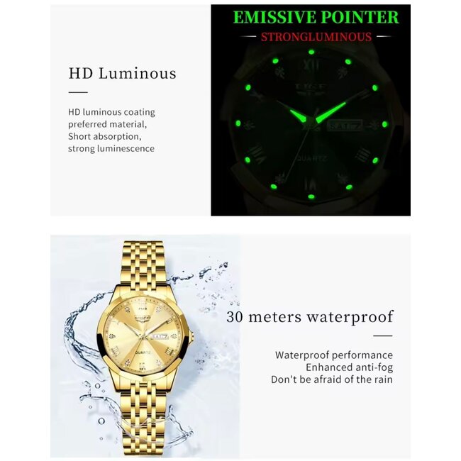 Lige Silvain – herenhorloge met stalen band en modern design