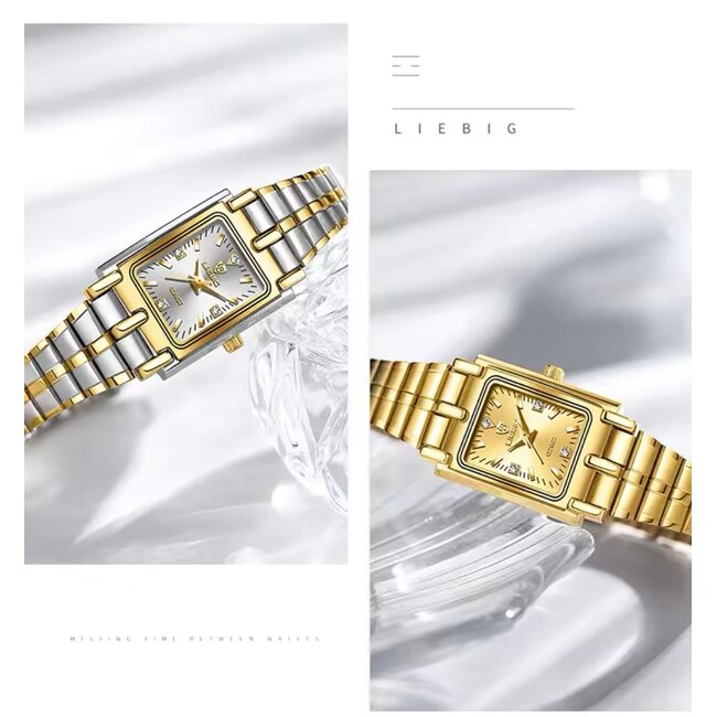 Liebig Delphine – dameshorloge met stalen band en elegant design