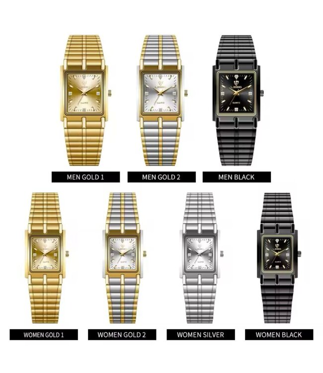 Liebig Luxe Dameshorloge  Zilver Goud