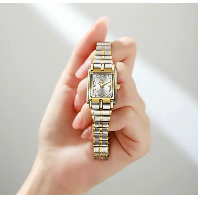 Liebig Luxe Dameshorloge  Zilver Goud