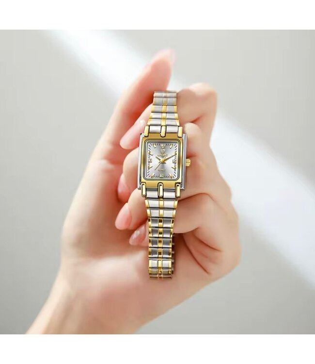 Liebig Luxe Dameshorloge  Zilver Goud