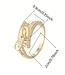 Mpariz Luxe Dames ringen met Zirkonia  Ritsontwerp