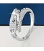 Mpariz Luxe Dames ringen met Zirkonia  Ritsontwerp