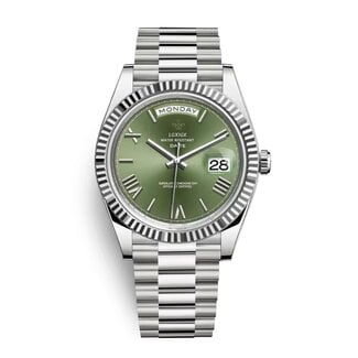 Nibosi Herenhorloges Zilver (Groen/Blauw/Baby Blauw) - Datum