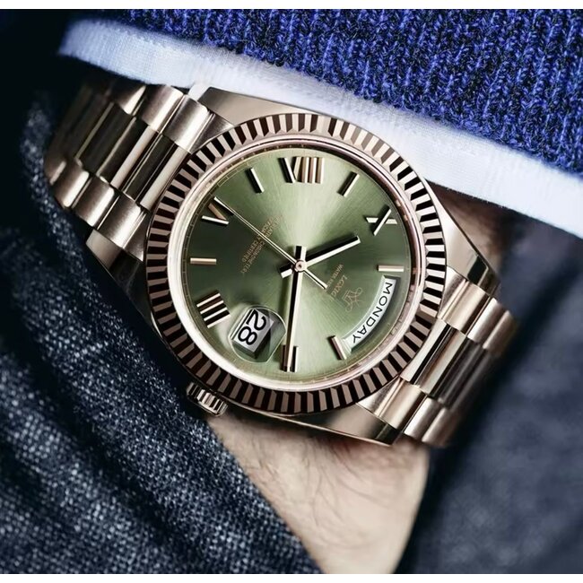 Nibosi Arbor – herenhorloge met stalen band en klassiek design