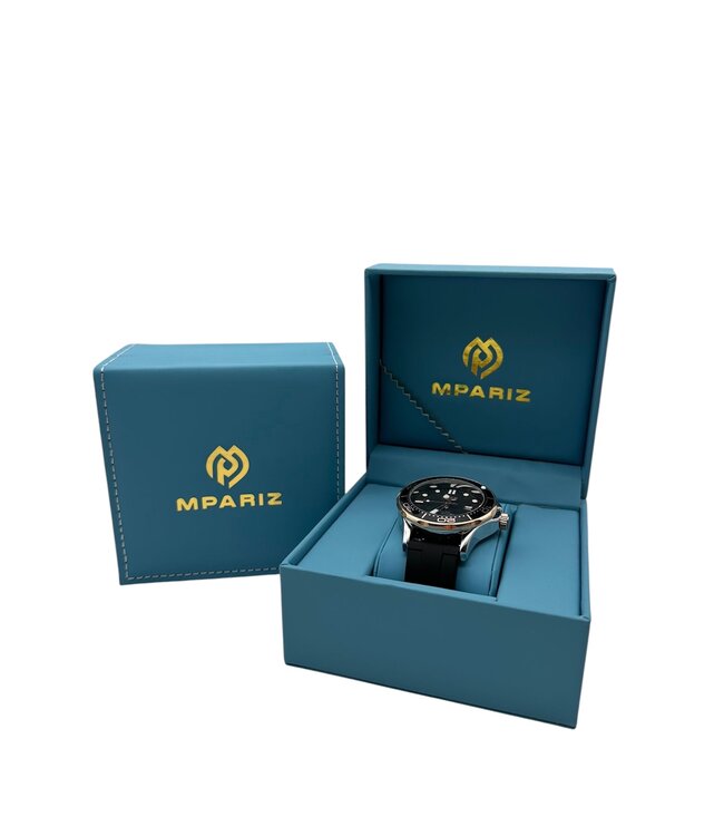 Lige Luxe Herenhorloge  Zilver Rosé  Siliconen Band - Gratis Armband bij elke bestelling (twv €29,95)