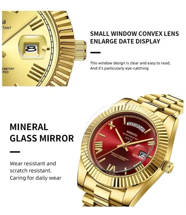 Nibosi  Herenhorloges  Goud