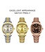 Nibosi Heren & Dameshorloges  Rosé & Chocolate Dial - Gratis Armband bij elke bestelling (twv €29,95)