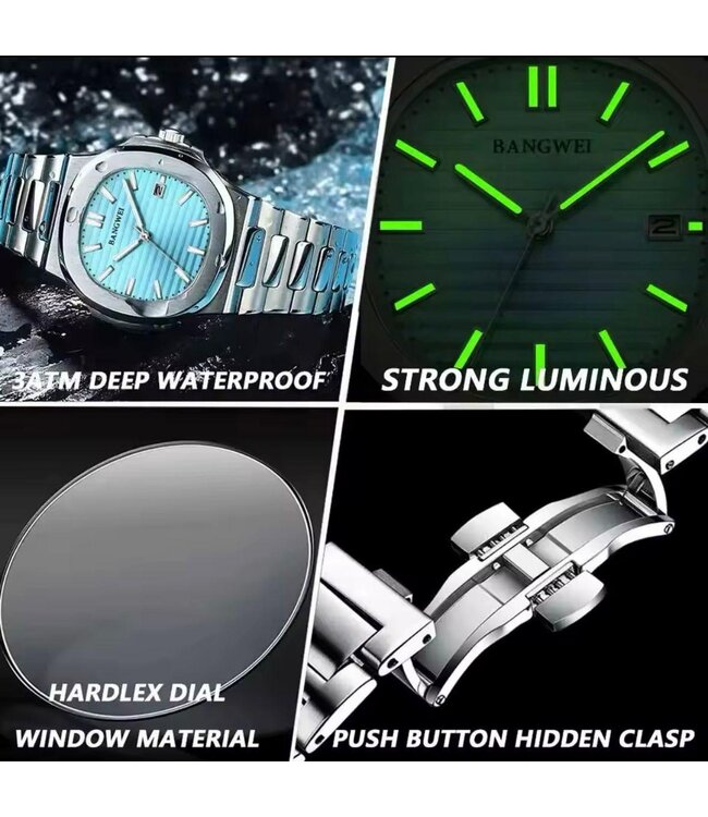 Mpariz Luxe Herenhorloges  - Gratis Armband bij elke bestelling (twv €29,95)