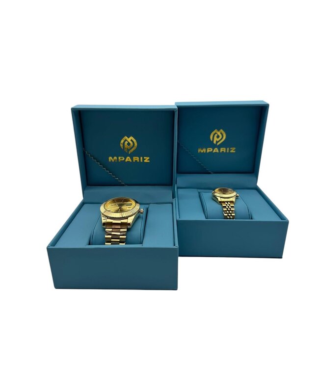 Nibosi Heren & Dameshorloges Goud