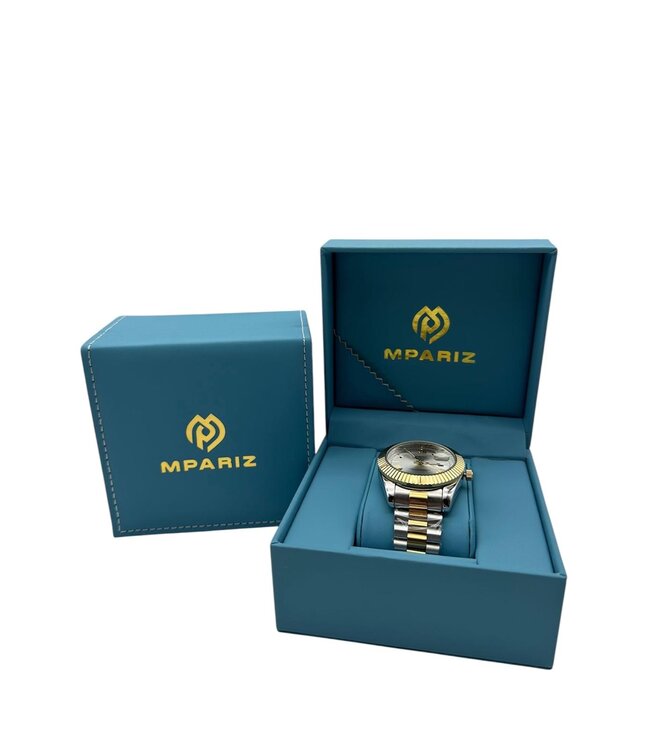 Nibosi  Heren & Dameshorloges Zilver Geelgoud - Gratis Armband bij elke bestelling (twv €29,95)