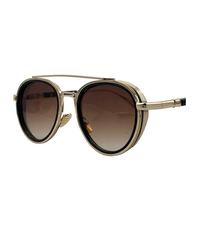 Mpariz Luxe Oval – Goud - Zonnebril voor Heren & Dames - Inclusief Luxe Mpariz Brillenkoker