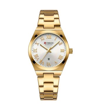 Curren Dameshorloge Goud & Wit