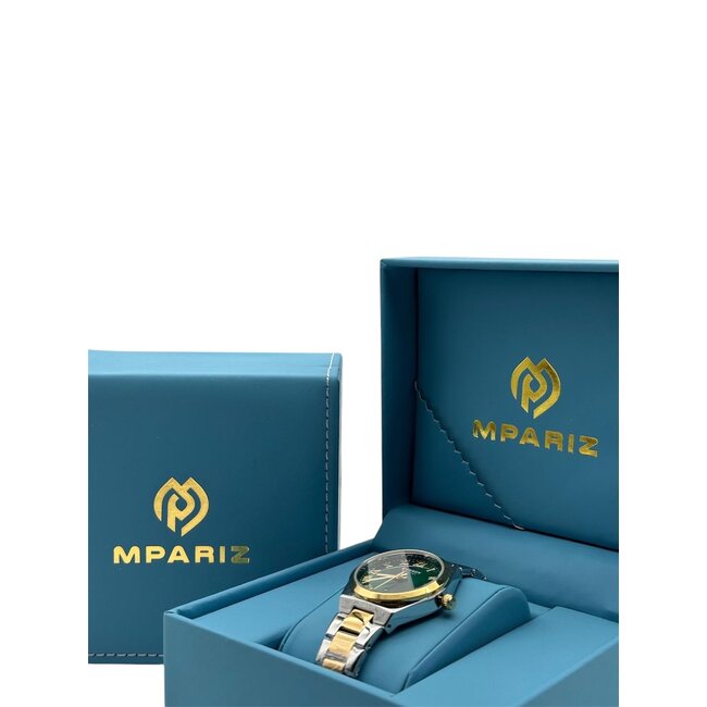 Curren Dameshorloge Zilver Goud & Groen