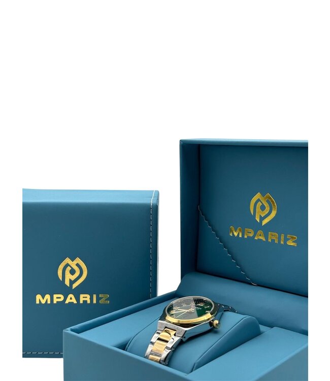 Curren Dameshorloge Zilver Goud & Groen