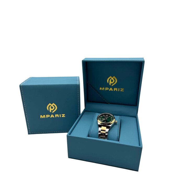 Curren Dameshorloge Zilver Goud & Groen