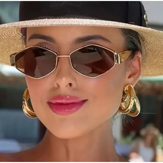 Mpariz Luxe Women's​ – Goud - Zonnebril voor Dames - Inclusief Luxe Mpariz Brillenkoker