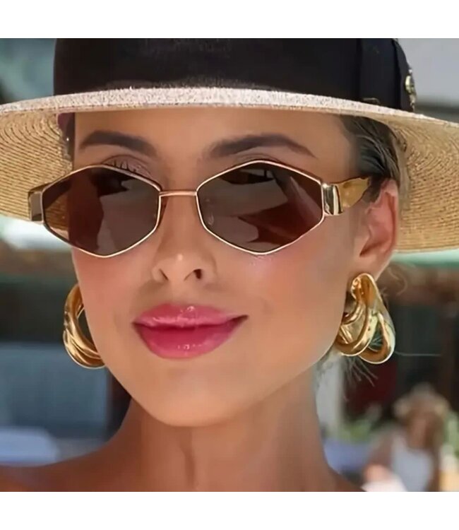 Mpariz Luxe Women's​ – Goud - Zonnebril voor Dames - Inclusief Luxe Mpariz Brillenkoker