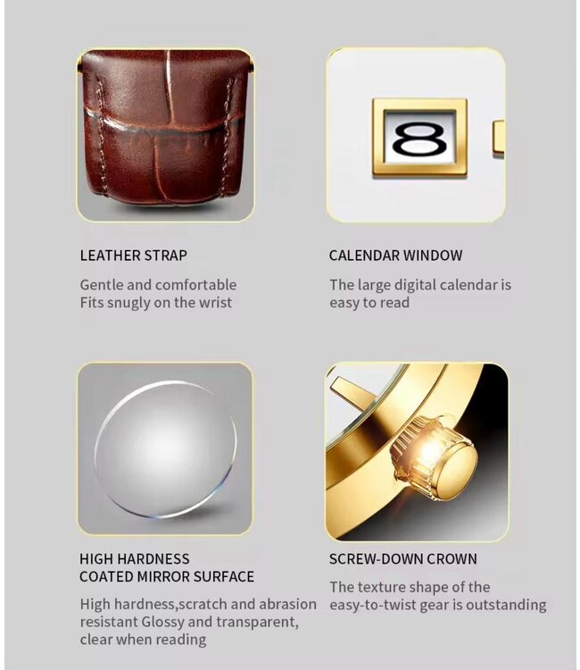 Lige Luxe Herenhorloges Goud en Zilver