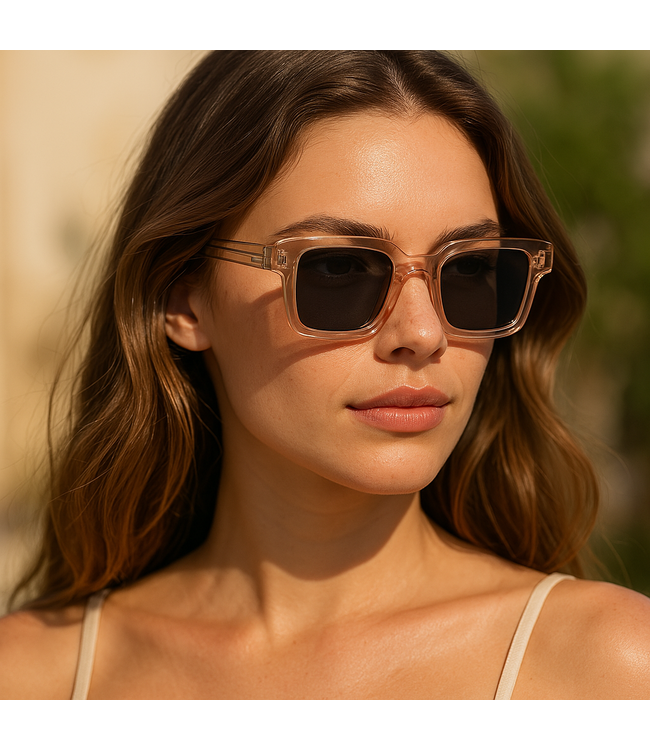 Mpariz Retro Edition – Transparant - Zonnebril voor Heren & Dames - Inclusief Luxe Mpariz Brillenkoker