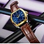 Lige Luxe Herenhorloge Goud Blauw