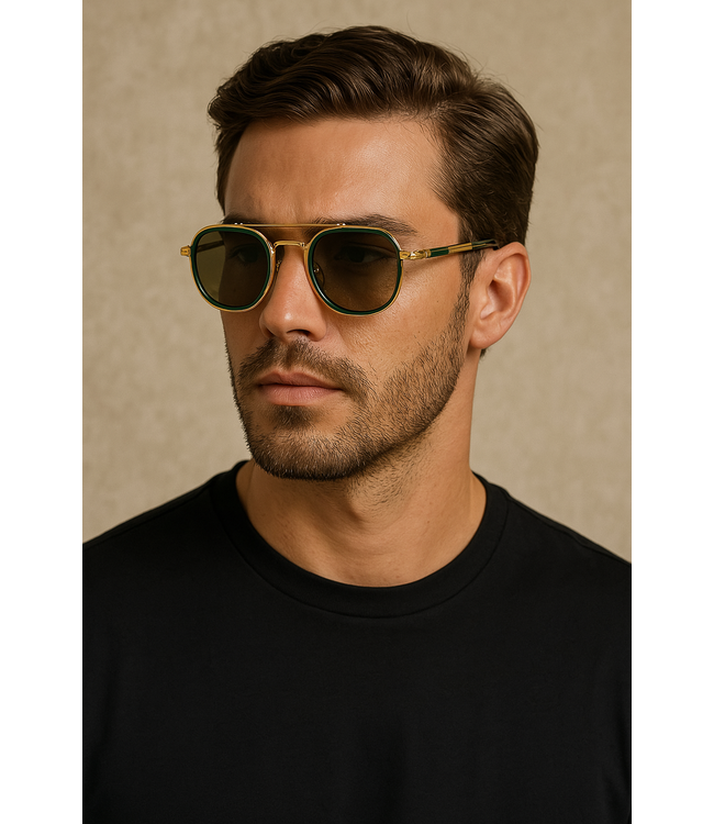 Mpariz Luxe Oval – Goud - Zonnebril voor Heren & Dames - Inclusief Luxe Mpariz Brillenkoker