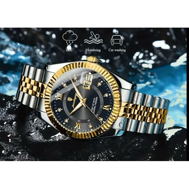 Poedagar Monarch – herenhorloge met stalen band en luxe design