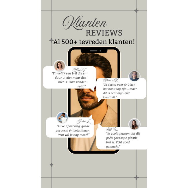 Mpariz Luxe Square – Goud of Zilver - Zonnebril voor Heren & Dames