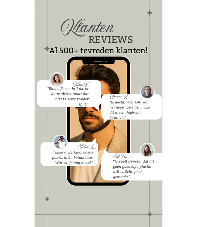 Mpariz Luxe Square – Goud of Zilver - Zonnebril voor Heren & Dames