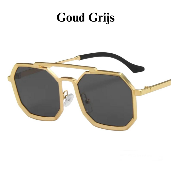Mpariz Luxe Square – Goud of Zilver - Zonnebril voor Heren & Dames