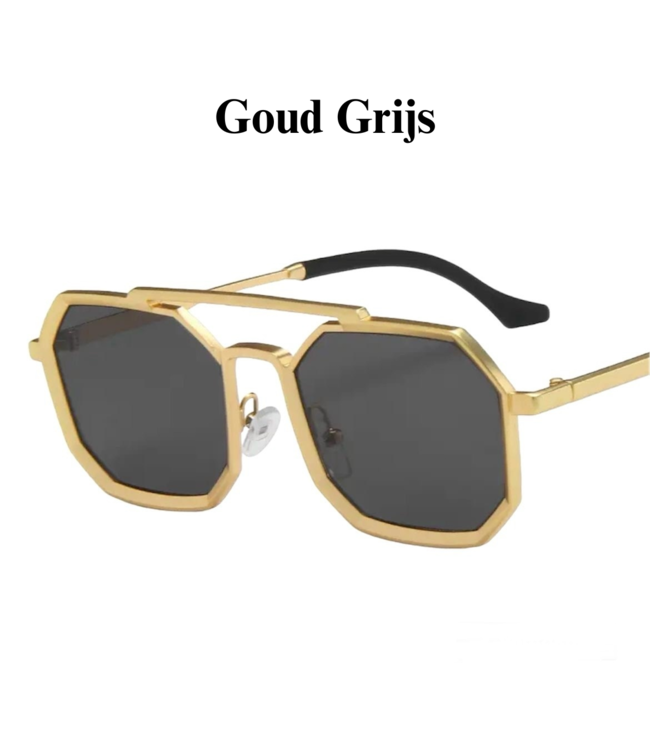 Mpariz Luxe Square – Goud of Zilver - Zonnebril voor Heren & Dames