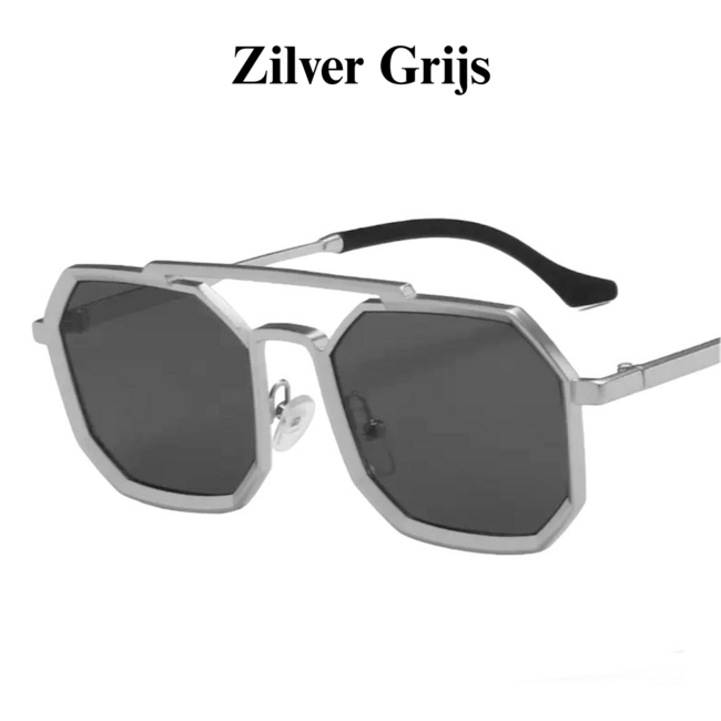 Mpariz Luxe Square – Goud of Zilver - Zonnebril voor Heren & Dames