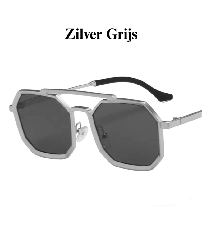 Mpariz Luxe Square – Goud of Zilver - Zonnebril voor Heren & Dames