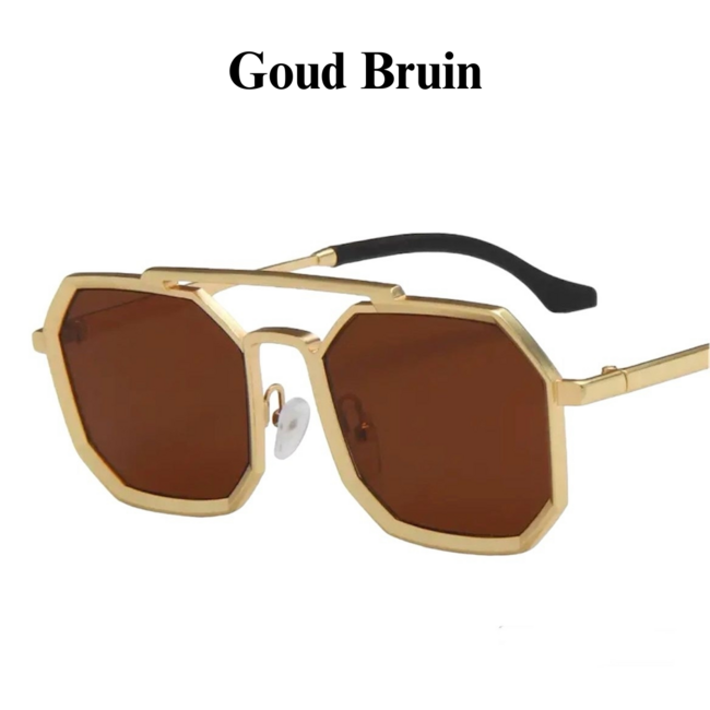 Mpariz Luxe Square – Goud of Zilver - Zonnebril voor Heren & Dames