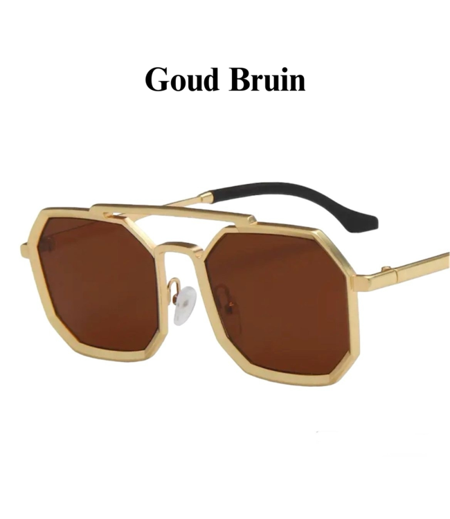 Mpariz Luxe Square – Goud of Zilver - Zonnebril voor Heren & Dames