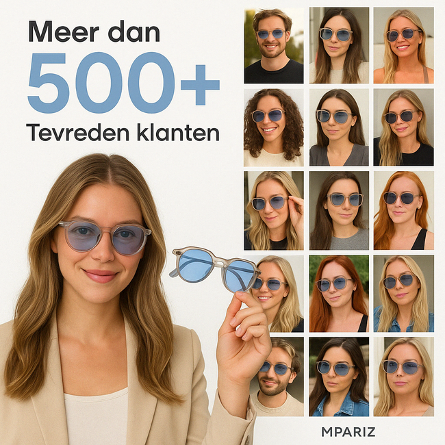 Mpariz Retro Polarized​ - Zonnebril voor Heren & Dames - Inclusief Luxe Mpariz Brillenkoker