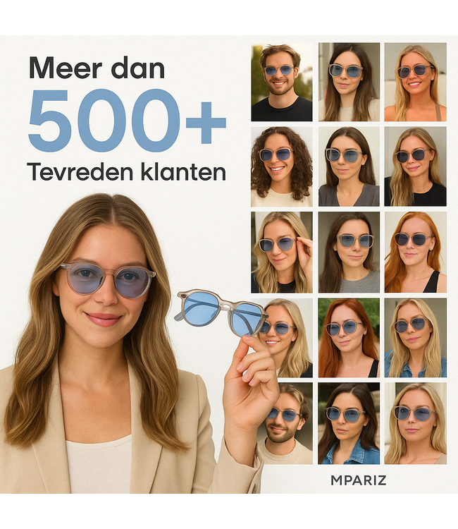 Mpariz Retro Polarized​ - Zonnebril voor Heren & Dames - Inclusief Luxe Mpariz Brillenkoker