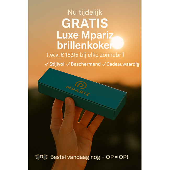 Mpariz Luxe Square – Goud of Zilver - Zonnebril voor Heren & Dames