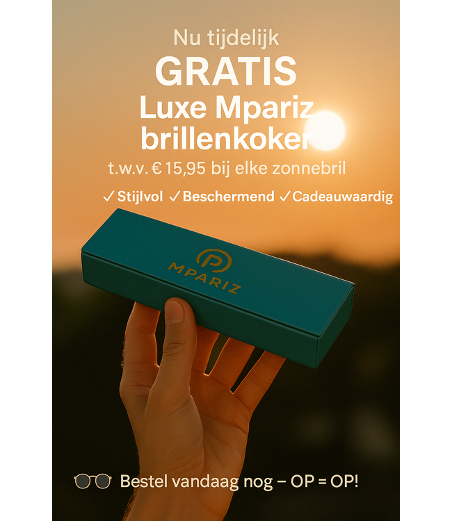 Mpariz Luxe Square – Goud of Zilver - Zonnebril voor Heren & Dames