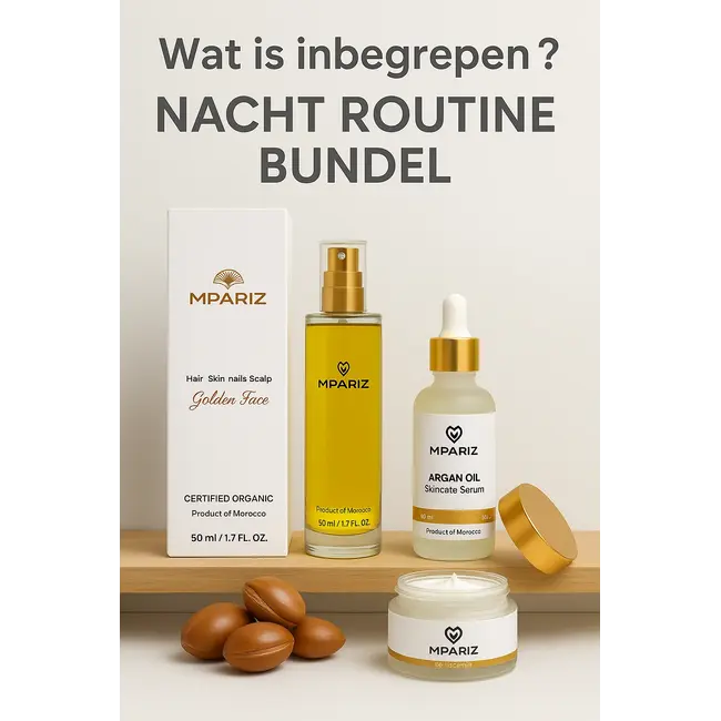 Mpariz Nacht Routine - Complete Avondroutine Bundel voor Intensieve Huidverzorging Tijdens de Nacht