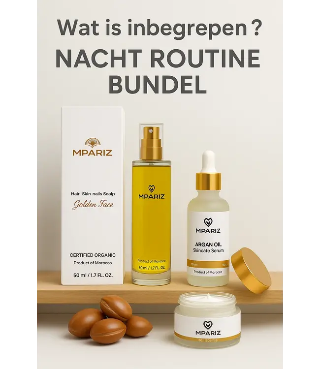 Mpariz Nacht Routine - Complete Avondroutine Bundel voor Intensieve Huidverzorging Tijdens de Nacht