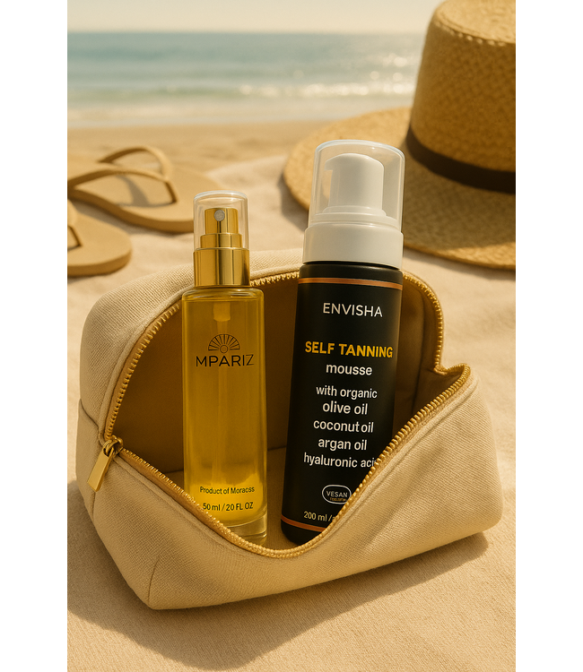 Mpariz Zomerbundel – Voor een Natuurlijk Bruine Tint en Beschermde, Stralende Huid