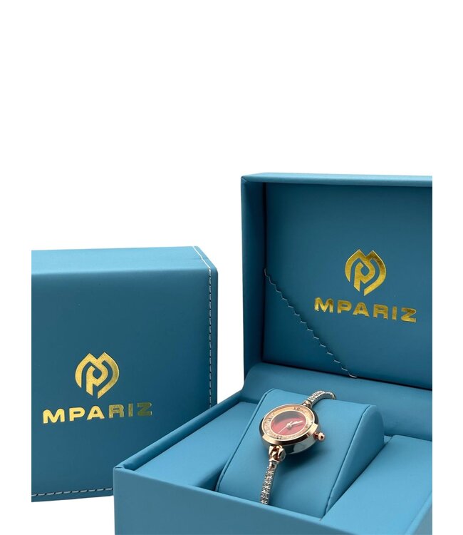 Mpariz Luxe Dameshorloges - Armband Goud en Rosé - RVS