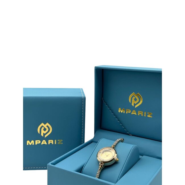 Mpariz Luxe Dameshorloges - Armband Goud en Rosé - RVS