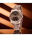 Nibosi Herenhorloge Rosé Chocolate Dial - Datum