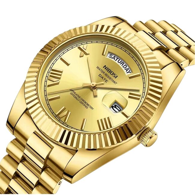 Nibosi Orléans – herenhorloge met stalen band en klassiek design