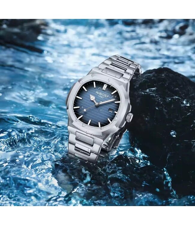 Nibosi Heren Horloges Goud & Wit