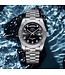 Nibosi Luxe Herenhorloge Zilver Goud Parelmoer Wit